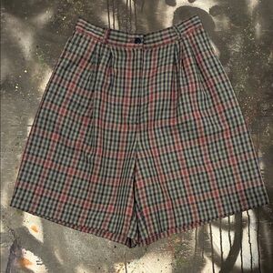 Karen Scott Multicolor Checkered Shorts